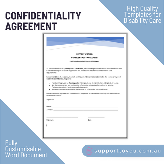 Confidentiality Agreement - Participant