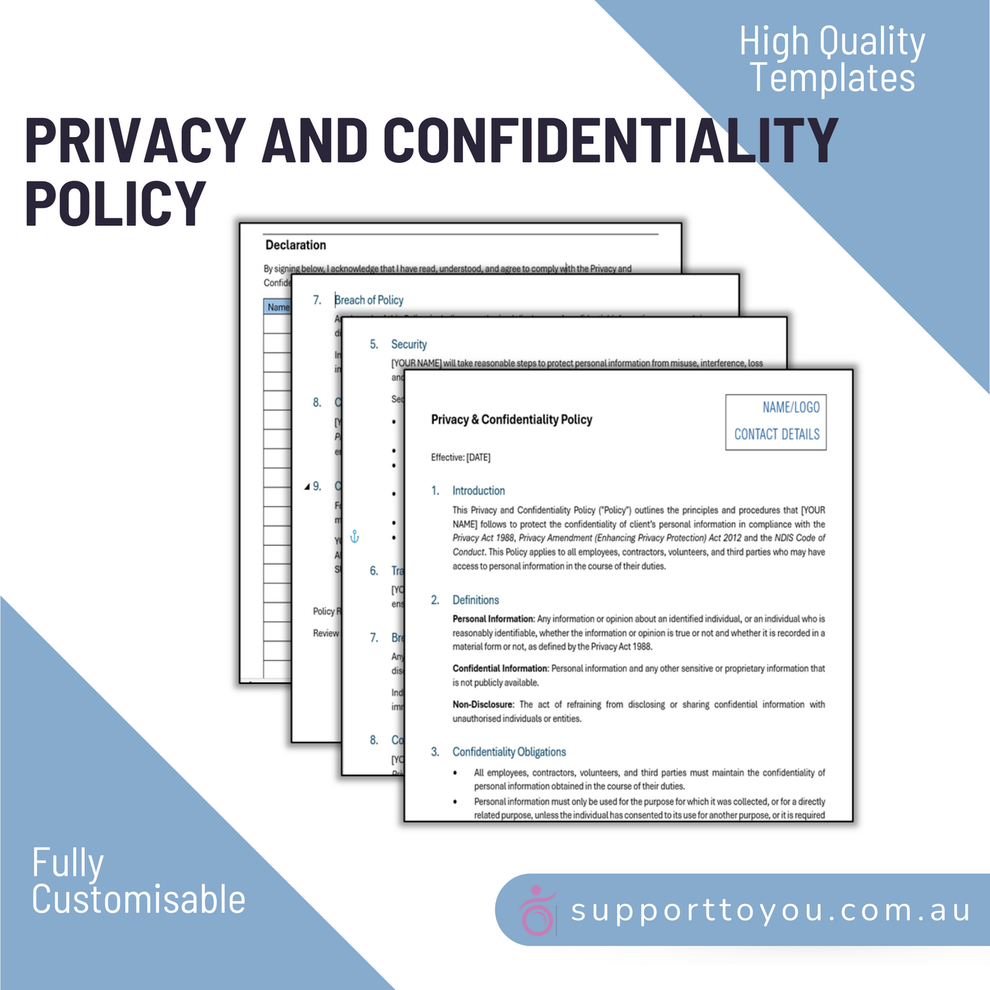 Policies & Procedures Bundle - Providers and Sole Traders