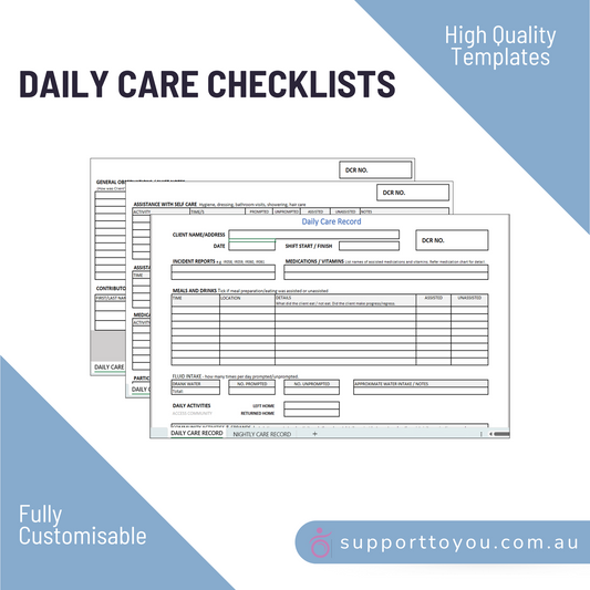 Daily Care Checklists