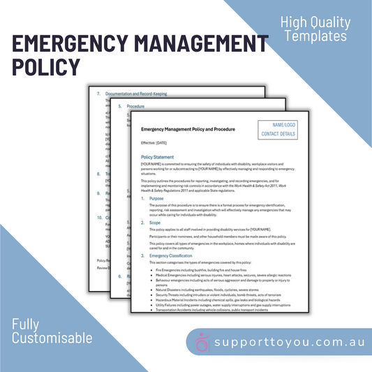 Emergency Management Policy & Procedure