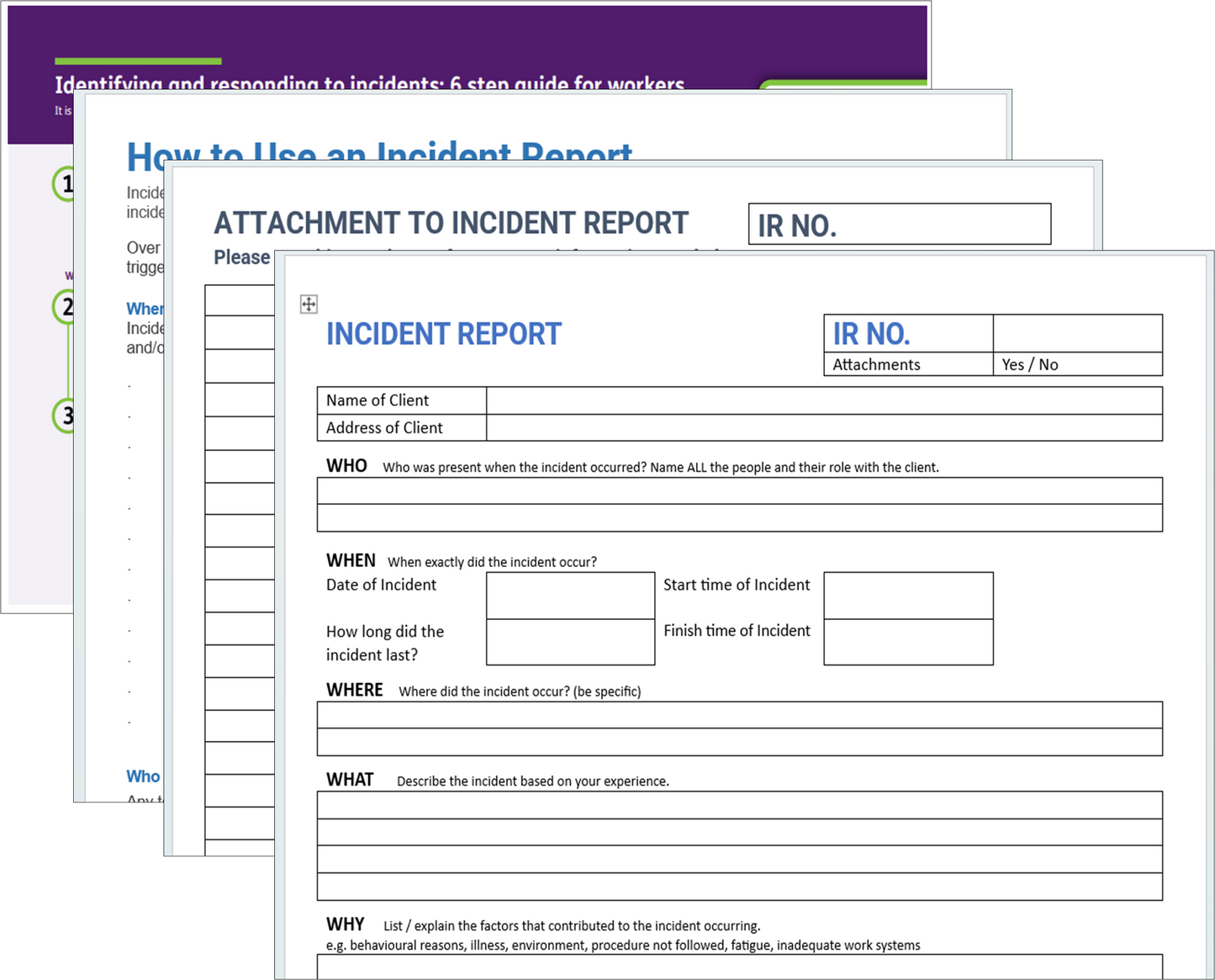 Incident Report - Disability Support