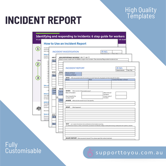 Incident Report - Disability Support