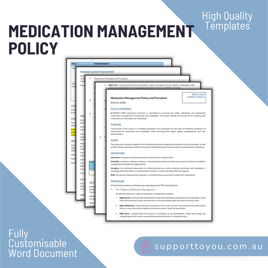 Medication Policy & Procedure
