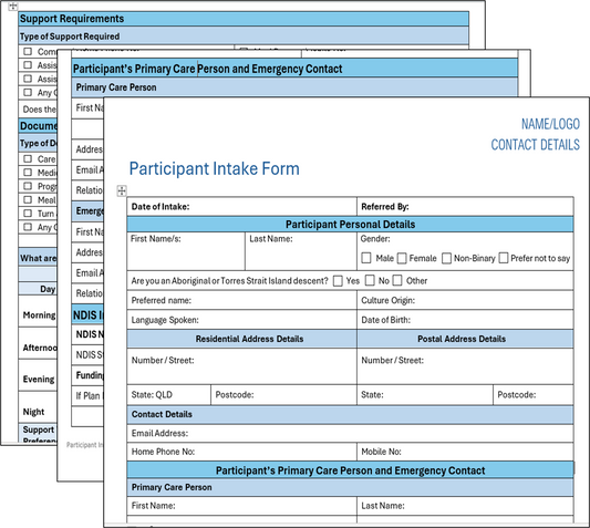 Participant Intake Form