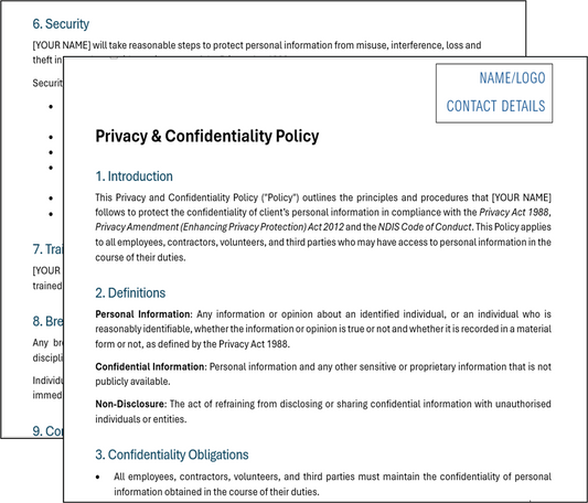 Privacy & Confidentiality Policy