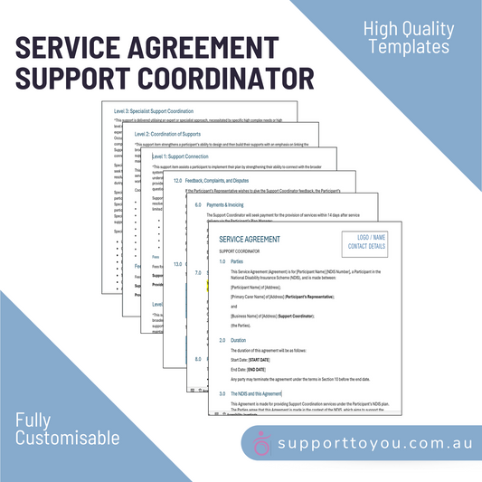 Service Agreement - Support Coordinator