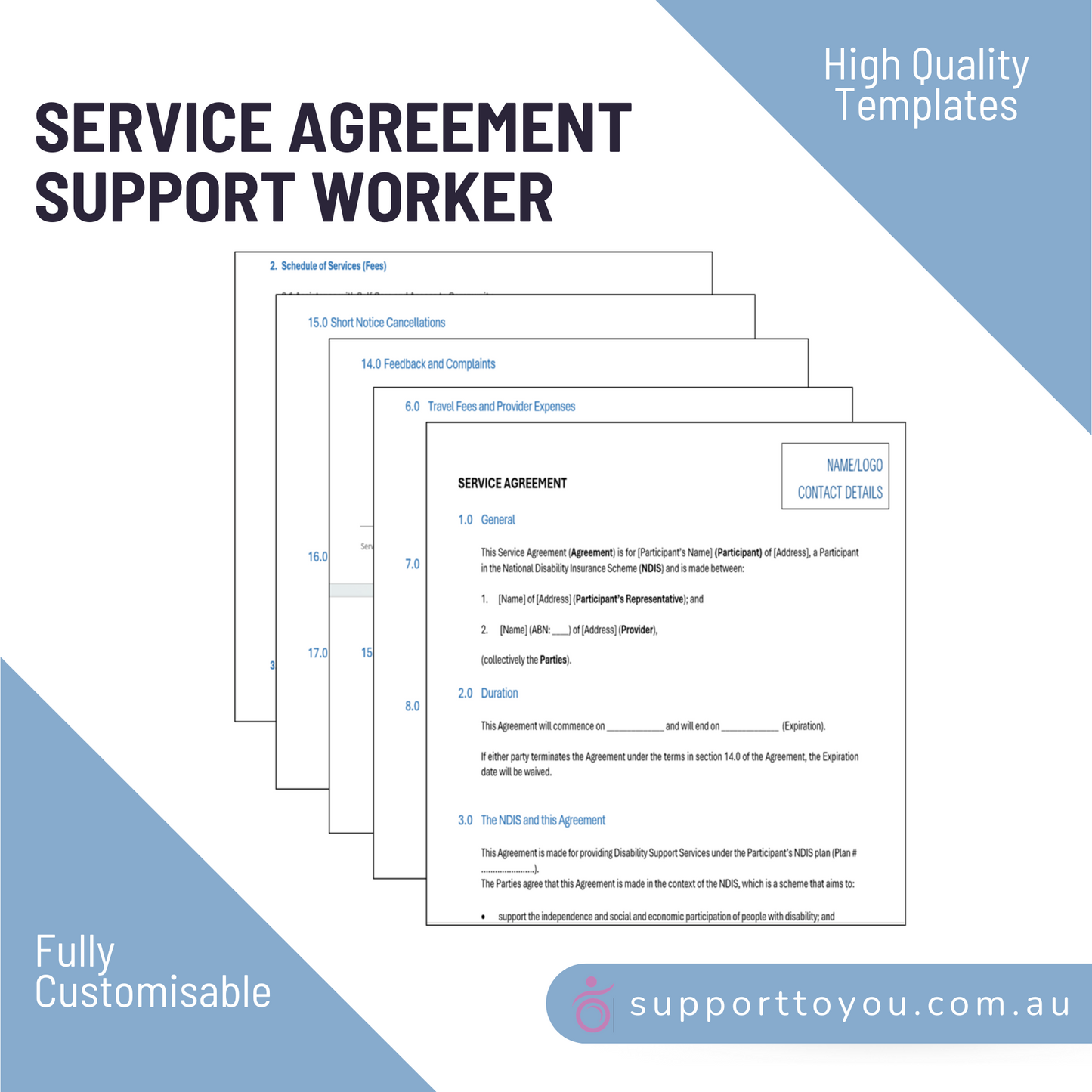 Service Agreement - Participant/Support Worker