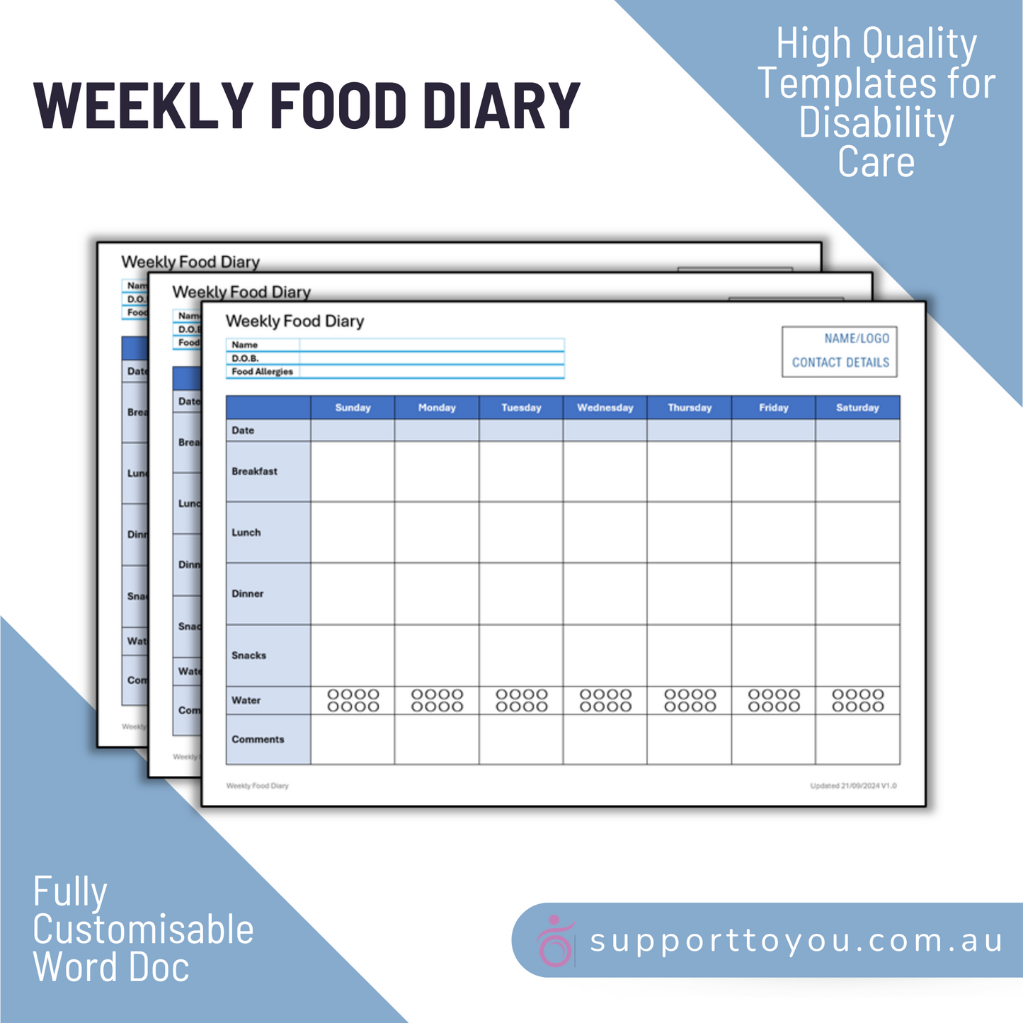 Weekly Food Diary