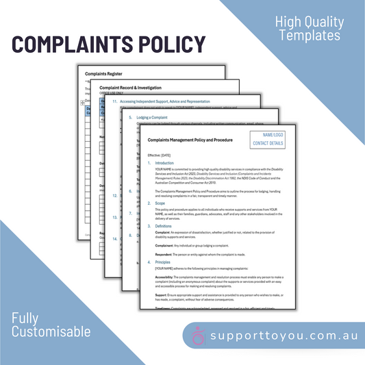 Complaints Policy & Procedure