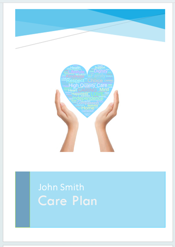 NDIS Care Plan template cover page